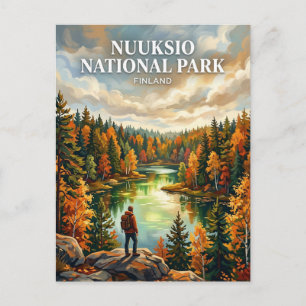 Nationalpark Nuuksio Finnland Postkarte