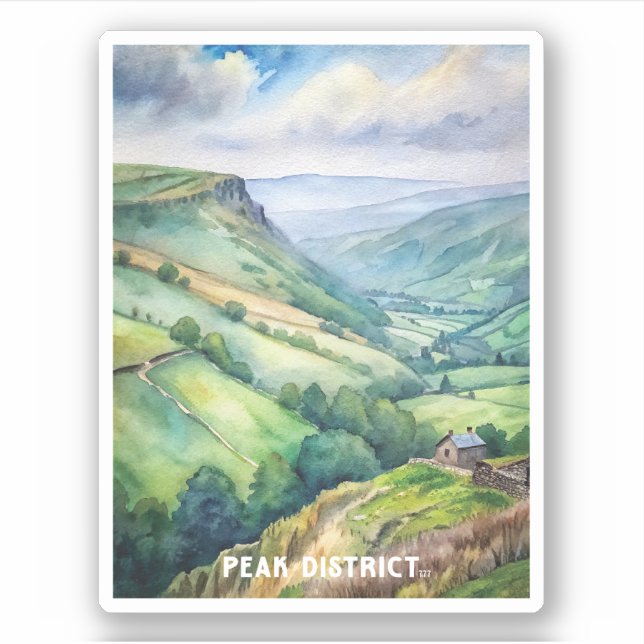 Nationalpark Peak District Aufkleber (Vorderseite)