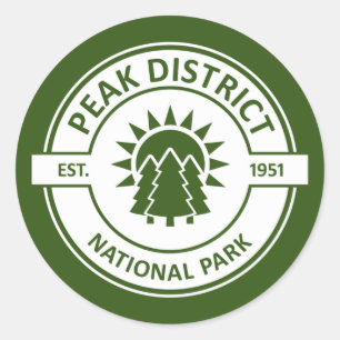 Nationalpark Peak District Runder Aufkleber
