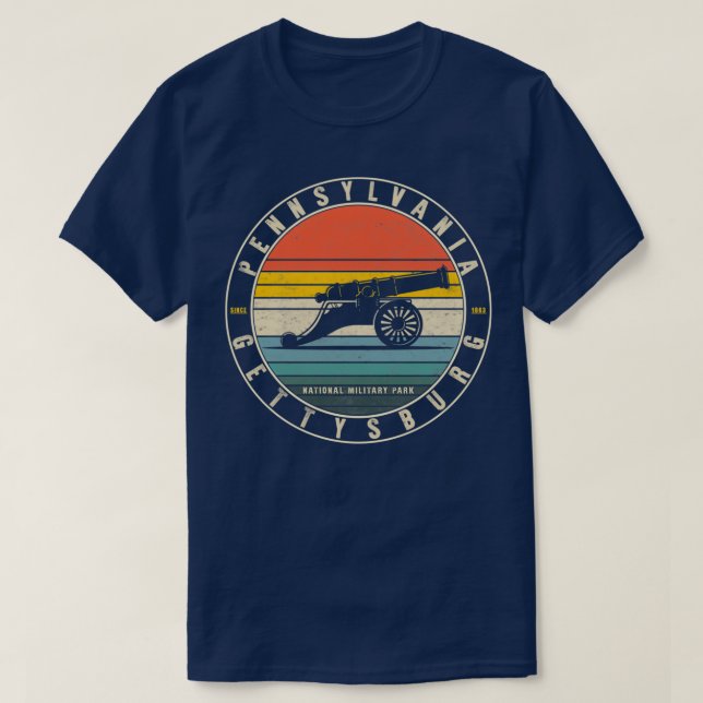 Nationalpark Pennsylvania Gettysburg Seit 1863 m T-Shirt (Design vorne)