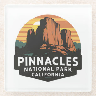 Nationalpark Pinnacles Emblem Glasuntersetzer