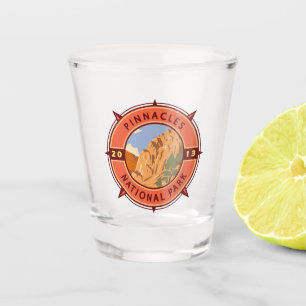 Nationalpark Pinnacles Emblem Schnapsglas