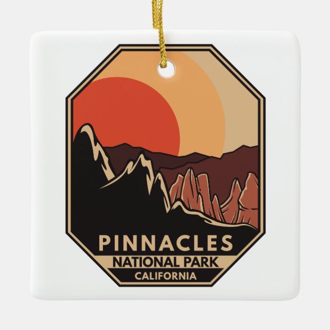 Nationalpark Pinnacles Keramikornament (Vorderseite)