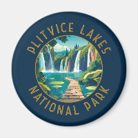 Nationalpark Plitvice Seen Kroatien Not leidend
