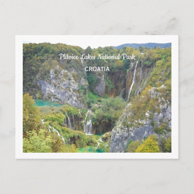 Nationalpark Plitvice Seen, Kroatien Postkarte (Vorderseite)