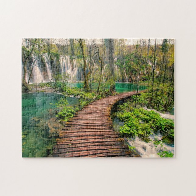 Nationalpark Plitvice Seen Kroatien stilvoll (Horizontal)
