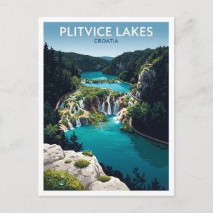 Nationalpark Plitvicer Seen Korenica Kroatien Postkarte