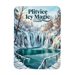 Nationalpark Plitvicer Seen Kroatien Magnet
