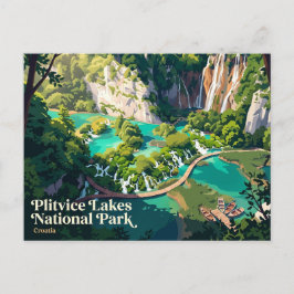 Nationalpark Plitvicer Seen Kroatien Postkarte