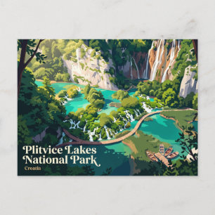 Nationalpark Plitvicer Seen Kroatien Postkarte