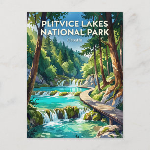 Nationalpark Plitvicer Seen Kroatien Postkarte