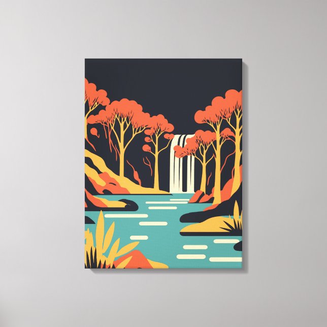 Nationalpark Plitvicer Seen Leinwanddruck (Vorderseite)