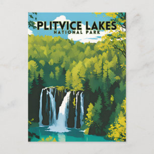 Nationalpark Plitvicer Seen Postkarte