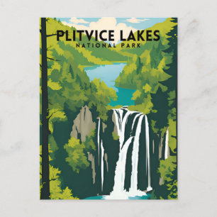 Nationalpark Plitvicer Seen Postkarte