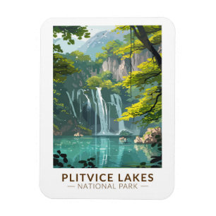 Nationalpark Plitvicer Seen Vintag Magnet