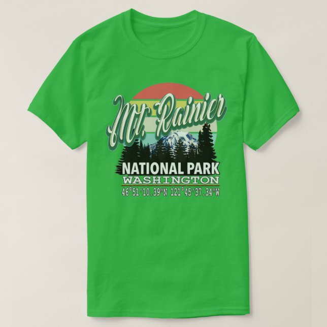 Nationalpark Rainier 15 T-Shirt (Design vorne)