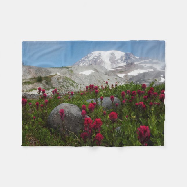 Nationalpark Rainier, Berg Rainier 1 Fleecedecke (Vorderseite (Horizontal))