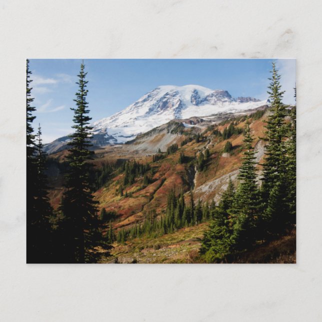 Nationalpark Rainier, Herbst Postkarte (Vorderseite)