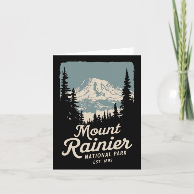 Nationalpark Rainier Karte (Vorderseite)