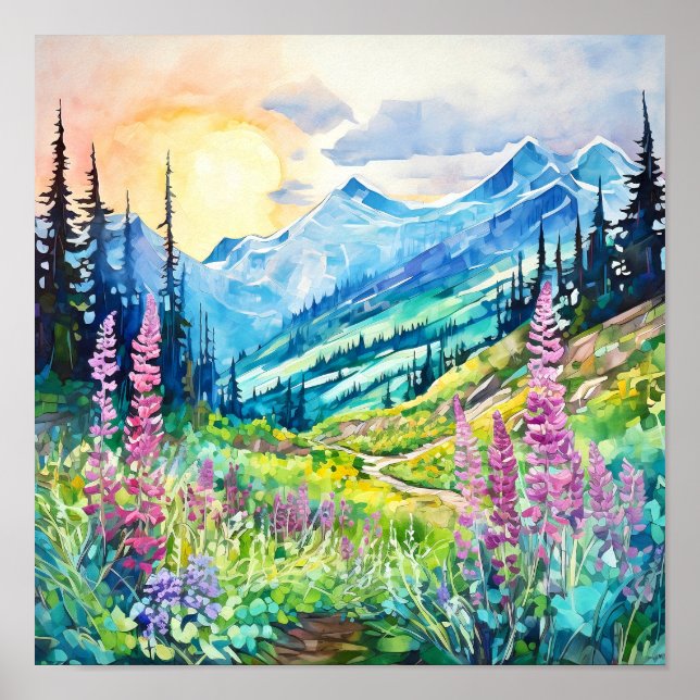 Nationalpark Rainier Poster (Vorne)