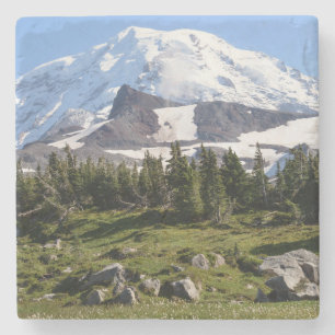Nationalpark Rainier, WA. Sprühpark Steinuntersetzer