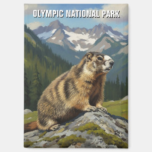 Nationalpark-Reise nach Washington Magnet