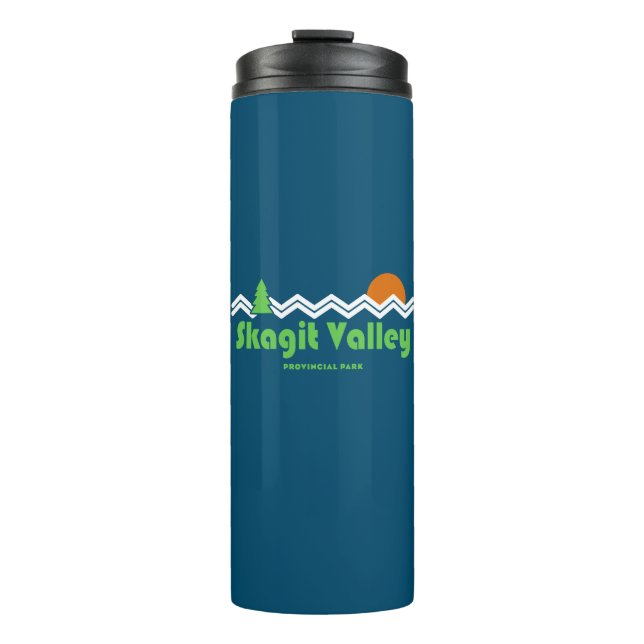 Nationalpark Retro Thermosbecher (Vorderseite)