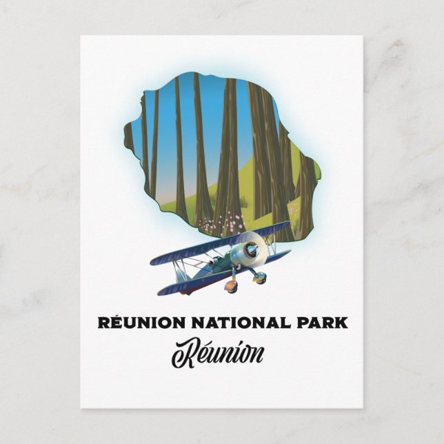 Nationalpark Réunion Postkarte (Vorderseite)