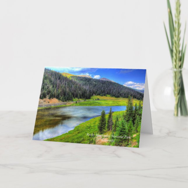 Nationalpark Rocky Mountains, Colorado, Karte (Vorderseite)