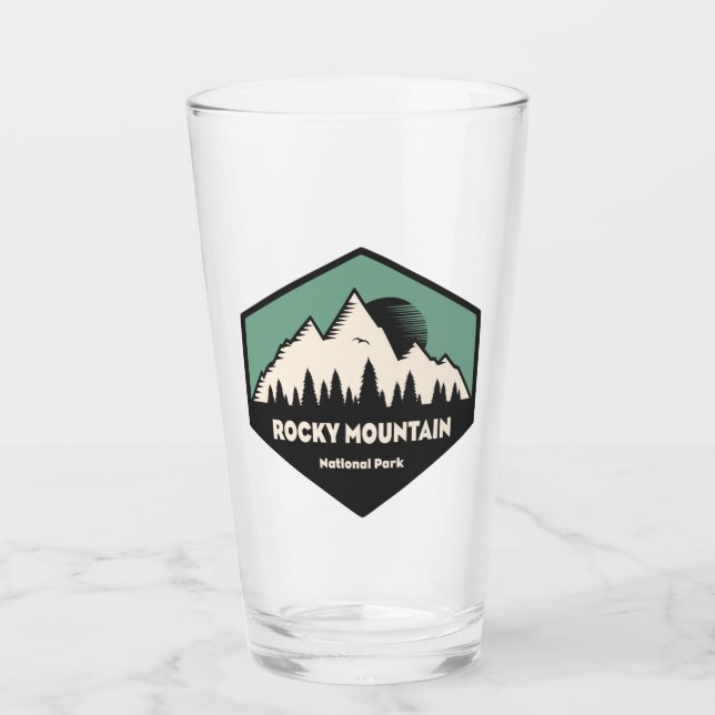 Nationalpark Rocky Mountains Glas (Vorderseite)