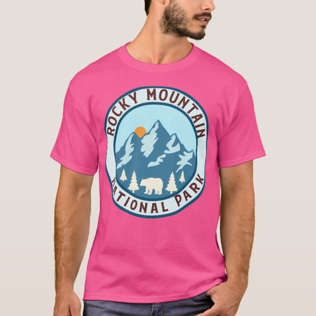 Nationalpark Rocky Mountains T-Shirt (Vorderseite)