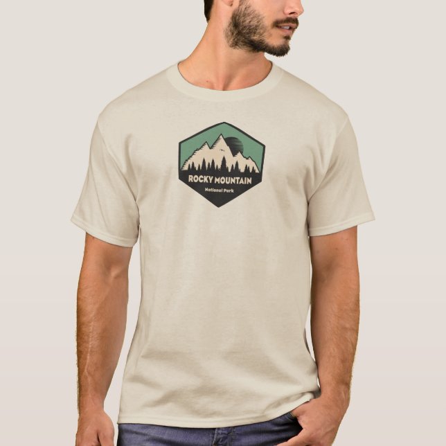 Nationalpark Rocky Mountains T-Shirt (Vorderseite)