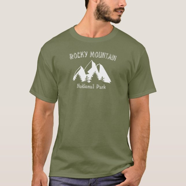 Nationalpark Rocky Mountains T-Shirt (Vorderseite)