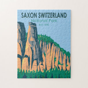 Nationalpark Sächsische Schweiz Deutschland Vintag