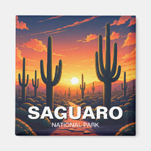 Nationalpark Saguaro Cacti Cactus Magnet