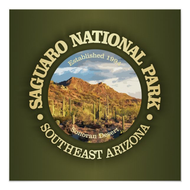 Nationalpark Saguaro (NP2) Poster (Vorderseite)