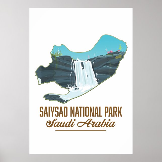 Nationalpark Saiysad, saudi arabia Poster (Vorne)