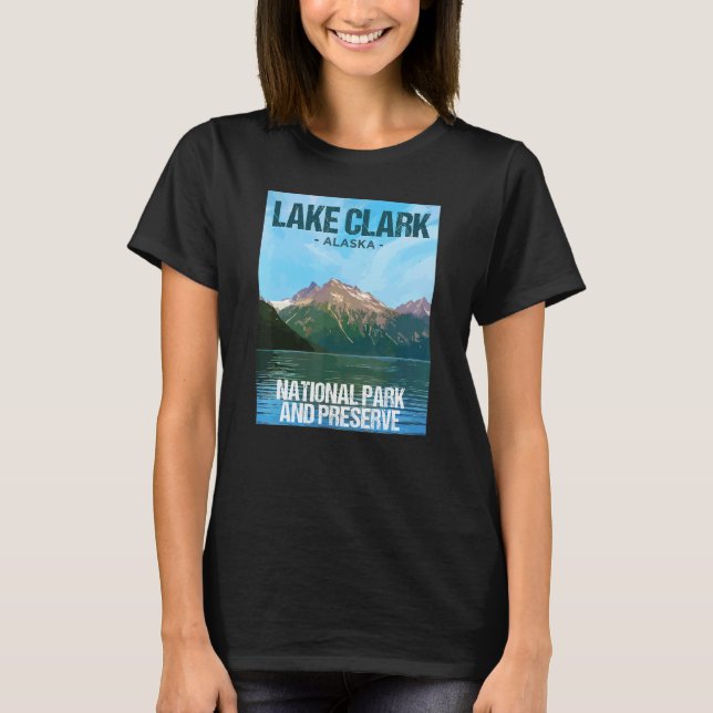 Nationalpark Seen Clark Alaska T-Shirt (Vorderseite)
