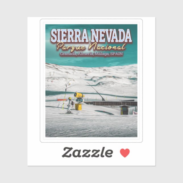 NATIONALPARK SIERRA NEVADA - ANDALUSIEN - SPANIEN AUFKLEBER (Blatt)