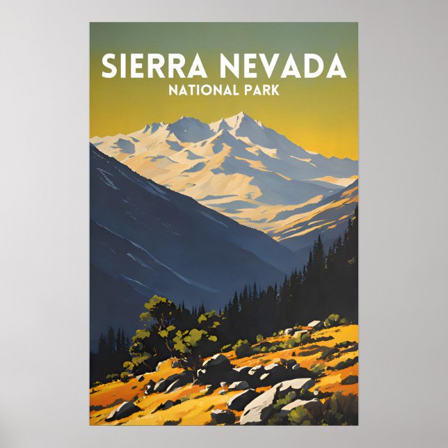 Nationalpark Sierra Nevada Poster (Vorne)