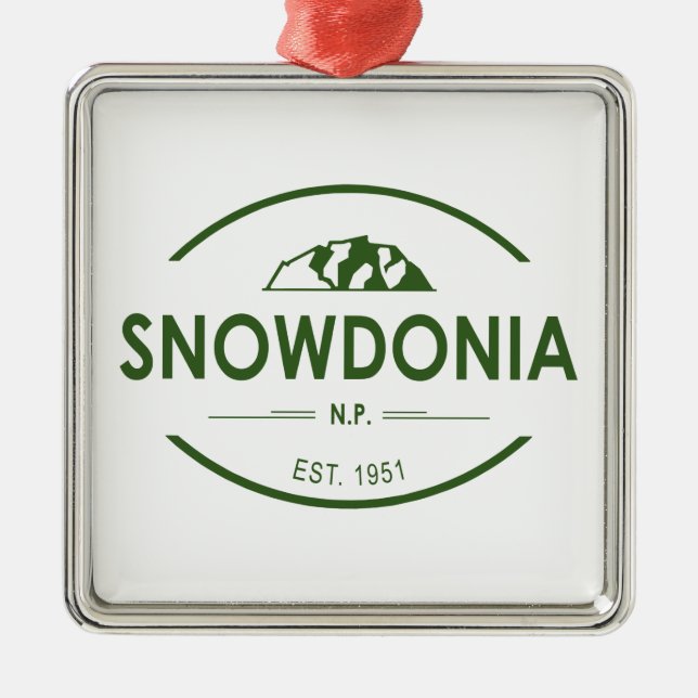 Nationalpark Snowdonia Ornament Aus Metall (Vorne)