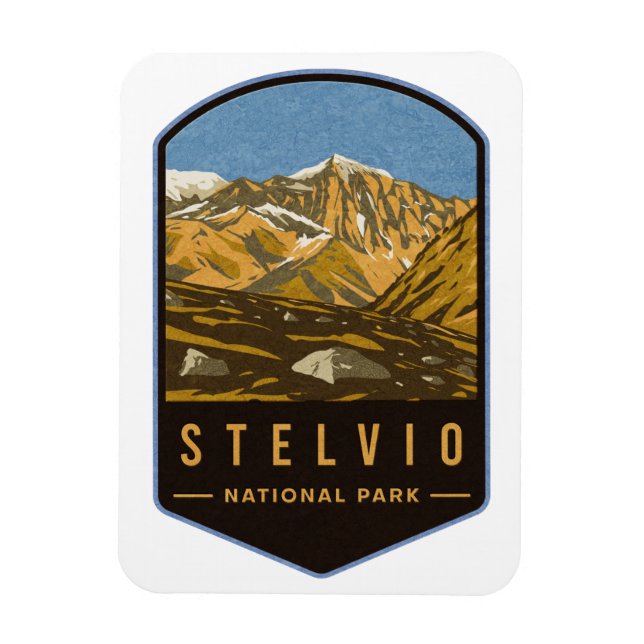 Nationalpark Stelvio Magnet (Vertikal)