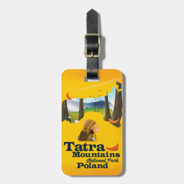 Nationalpark Tatra Mountains, Polen Gepäckanhänger (Vorderseite vertikal)