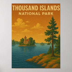 Nationalpark Tausend Inseln Poster