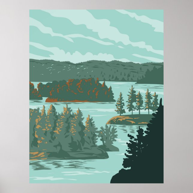 Nationalpark Tausend Inseln Poster (Vorne)