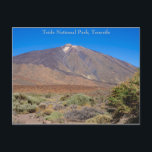 Nationalpark Teide, Teneriffa Postkarte<br><div class="desc">Nationalpark Teide, Teneriffa, Kanarische Inseln mit herrlichem Blick auf den Vulkan Teide - mit einer Postkarte versehen</div>