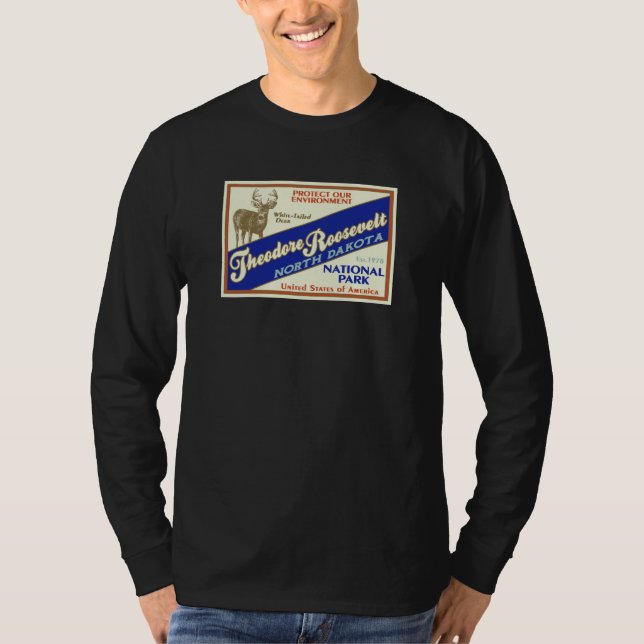 Nationalpark Theodore Roosevelt (Hirsch) T-Shirt (Vorderseite)