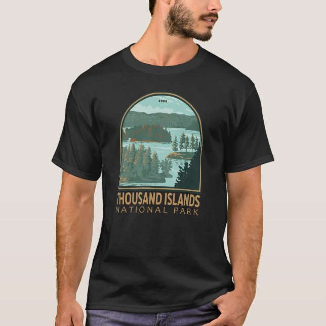 Nationalpark Thousineninseln Vintag T-Shirt (Vorderseite)