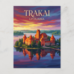 Nationalpark Trakai Litauen Postkarte