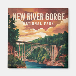 Nationalpark und Erhaltung der New River Gorge Magnet